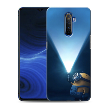 Силиконовый противоударный чехол на Realme X2 Pro с принтом Миньоны