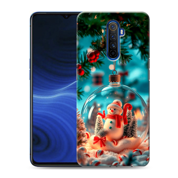 Силиконовый противоударный чехол на Realme X2 Pro с принтом Новый год Силиконовый противоударный чехол на Realme X2 Pro с принтом Новый год