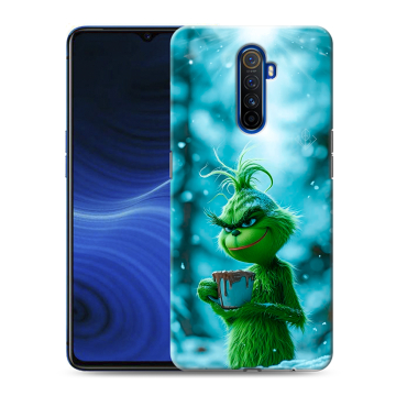 Силиконовый противоударный чехол на Realme X2 Pro с принтом Новый год гринч Силиконовый противоударный чехол на Realme X2 Pro с принтом Новый год гринч