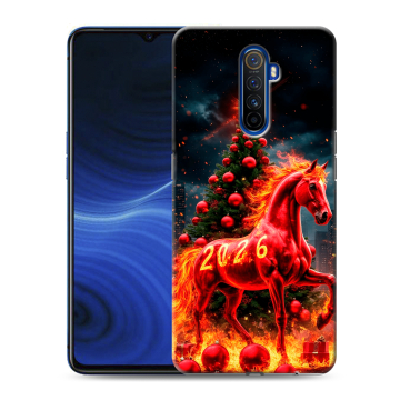 Силиконовый противоударный чехол на Realme X2 Pro с принтом Новый год Силиконовый противоударный чехол на Realme X2 Pro с принтом Новый год