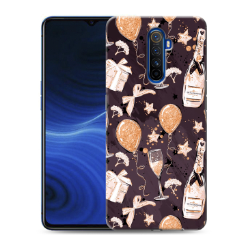 Силиконовый противоударный чехол на Realme X2 Pro с принтом Новый год Силиконовый противоударный чехол на Realme X2 Pro с принтом Новый год
