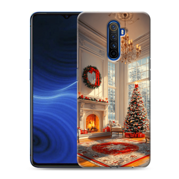 Силиконовый противоударный чехол на Realme X2 Pro с принтом Новый год Силиконовый противоударный чехол на Realme X2 Pro с принтом Новый год