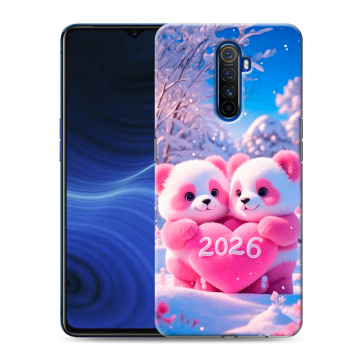 Силиконовый противоударный чехол на Realme X2 Pro с принтом Новый год Силиконовый противоударный чехол на Realme X2 Pro с принтом Новый год