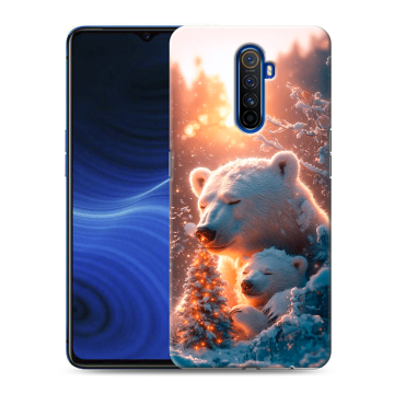 Силиконовый противоударный чехол на Realme X2 Pro с принтом Новый год Силиконовый противоударный чехол на Realme X2 Pro с принтом Новый год