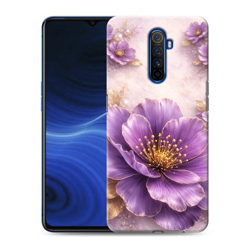 Силиконовый противоударный чехол на Realme X2 Pro с принтом женский