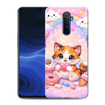 Силиконовый противоударный чехол на Realme X2 Pro с принтом для девочек