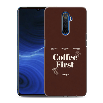 Силиконовый противоударный чехол на Realme X2 Pro с принтом женский