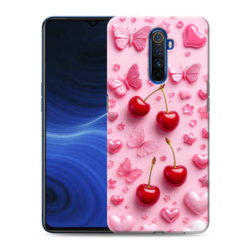 Силиконовый противоударный чехол на Realme X2 Pro с принтом для девочек