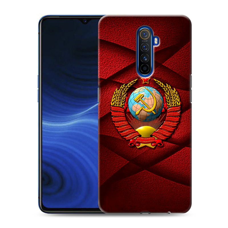 Пластиковый чехол на Realme X2 Pro с принтом Герб СССР Пластиковый чехол на Realme X2 Pro с принтом Герб СССР
