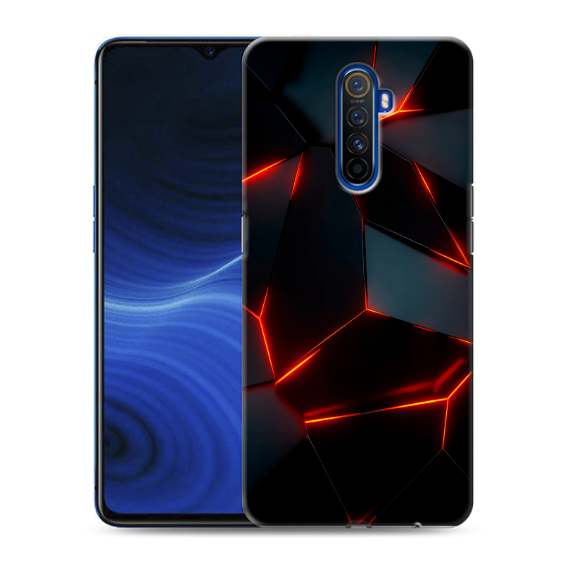 Силиконовый противоударный чехол на Realme X2 Pro с принтом Яркие абстракции Силиконовый противоударный чехол на Realme X2 Pro с принтом Яркие абстракции