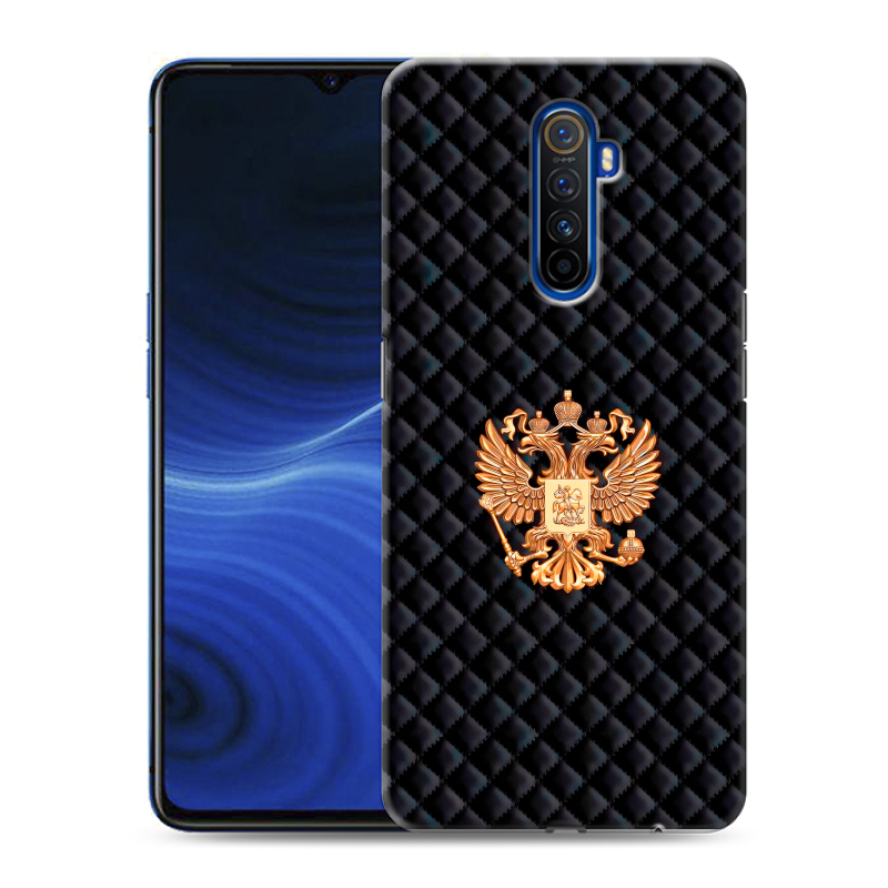 Пластиковый чехол на Realme X2 Pro с принтом Герб России принт Пластиковый чехол на Realme X2 Pro с принтом Герб России принт