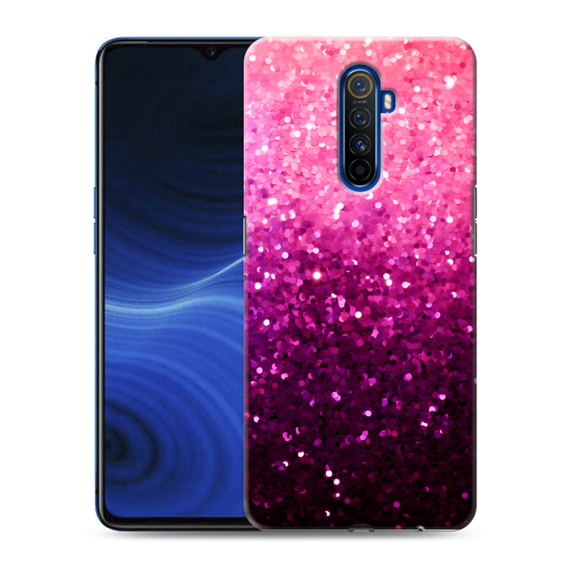 Пластиковый чехол на Realme X2 Pro с принтом Блестки Пластиковый чехол на Realme X2 Pro с принтом Блестки