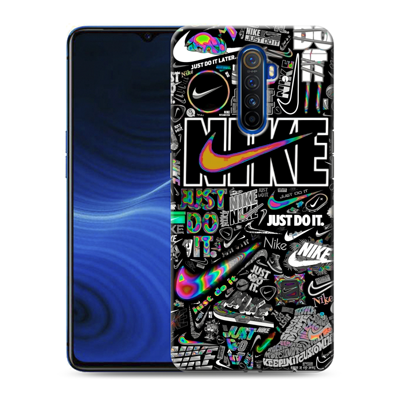 Пластиковый чехол на Realme X2 Pro с принтом Найк Пластиковый чехол на Realme X2 Pro с принтом Найк