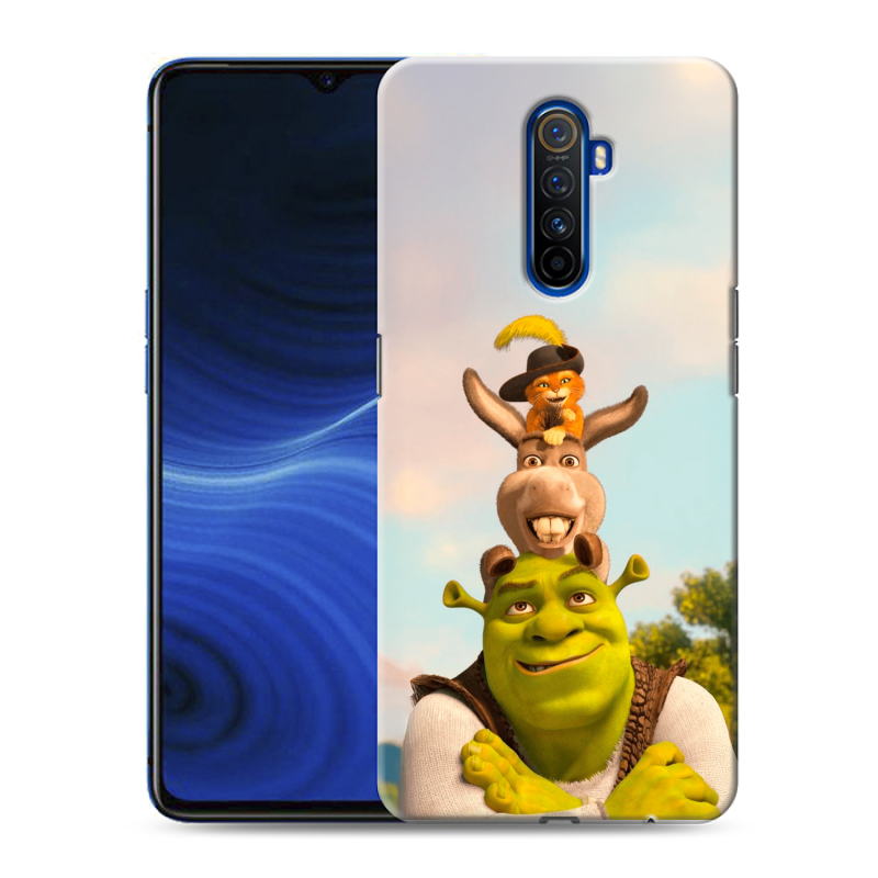 Силиконовый противоударный чехол на Realme X2 Pro с принтом Шрек Shrek Силиконовый противоударный чехол на Realme X2 Pro с принтом Шрек Shrek