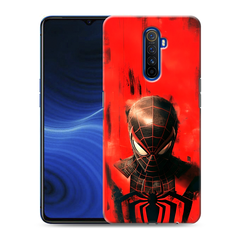 Пластиковый чехол на Realme X2 Pro с принтом человек паук spiderman Пластиковый чехол на Realme X2 Pro с принтом человек паук spiderman