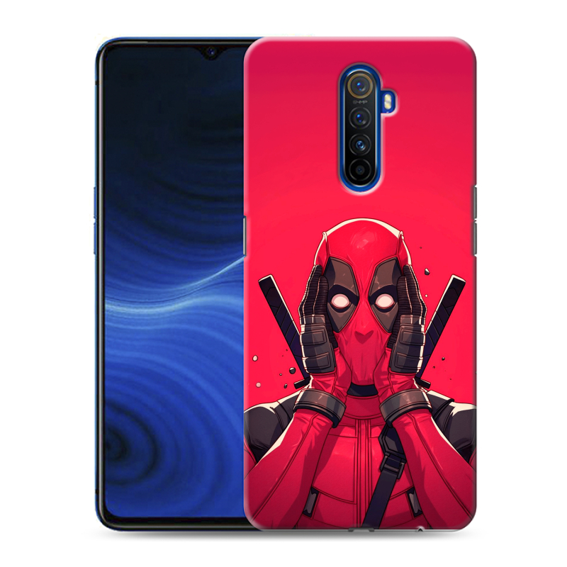Силиконовый противоударный чехол на Realme X2 Pro с принтом Дедпул Deadpool Силиконовый противоударный чехол на Realme X2 Pro с принтом Дедпул Deadpool