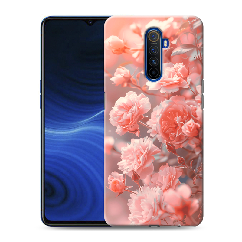 Пластиковый чехол на Realme X2 Pro с принтом Розы цветы Пластиковый чехол на Realme X2 Pro с принтом Розы цветы