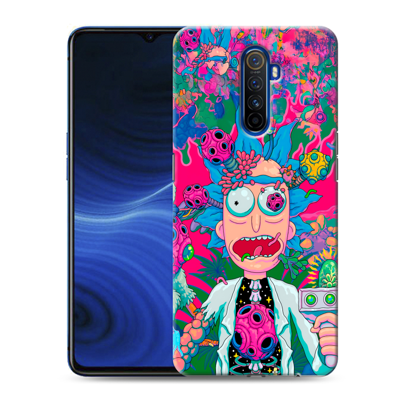 Силиконовый противоударный чехол на Realme X2 Pro с принтом Рик и Морти Rick Morty Силиконовый противоударный чехол на Realme X2 Pro с принтом Рик и Морти Rick Morty