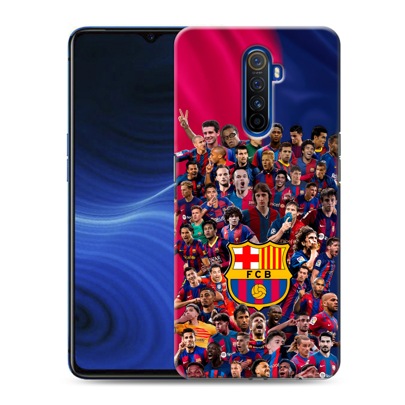 Силиконовый противоударный чехол на Realme X2 Pro с принтом Барселона Barcelona Силиконовый противоударный чехол на Realme X2 Pro с принтом Барселона Barcelona