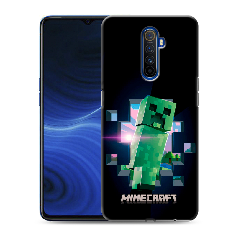 Пластиковый чехол на Realme X2 Pro с принтом Майнкрафт Minecraft Пластиковый чехол на Realme X2 Pro с принтом Майнкрафт Minecraft