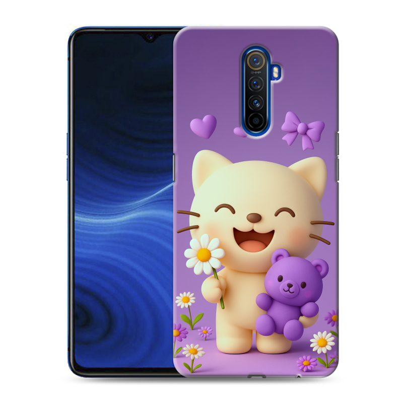 Силиконовый противоударный чехол на Realme X2 Pro с принтом для девочек Силиконовый противоударный чехол на Realme X2 Pro с принтом для девочек