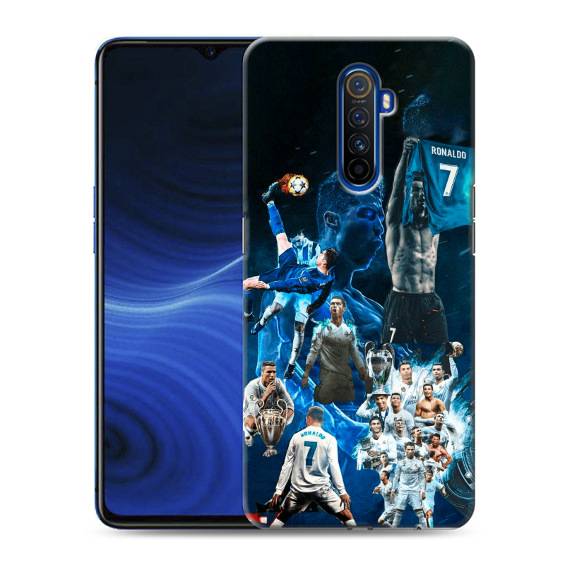 Пластиковый чехол на Realme X2 Pro с принтом Реал Роналдо Пластиковый чехол на Realme X2 Pro с принтом Реал Роналдо