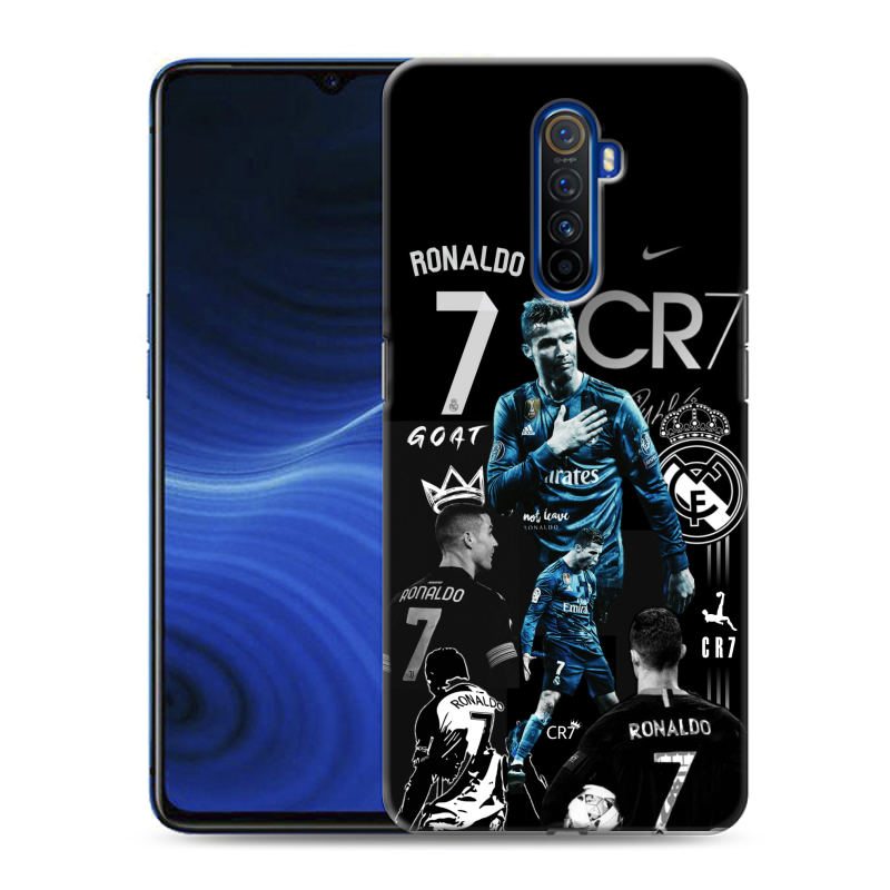 Силиконовый противоударный чехол на Realme X2 Pro с принтом Реал Роналдо Силиконовый противоударный чехол на Realme X2 Pro с принтом Реал Роналдо