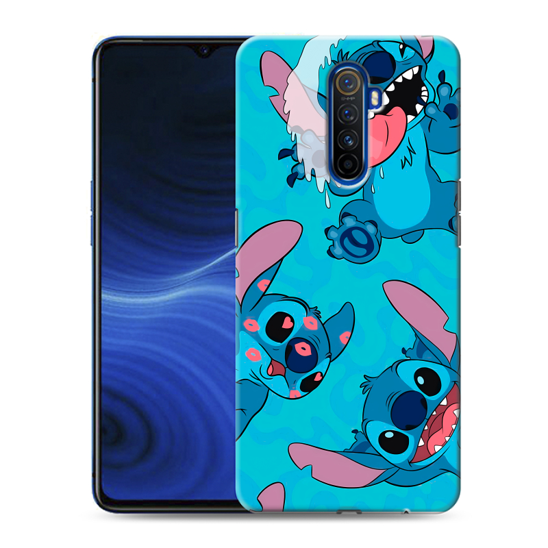 Силиконовый противоударный чехол на Realme X2 Pro с принтом Лило и Стич Силиконовый противоударный чехол на Realme X2 Pro с принтом Лило и Стич