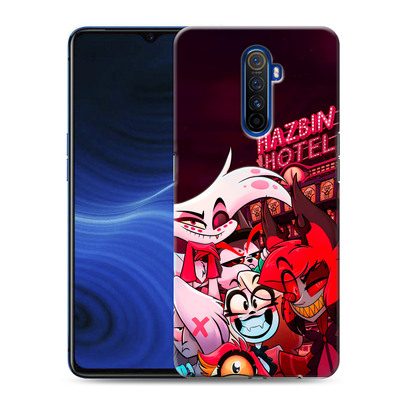 Силиконовый противоударный чехол на Realme X2 Pro с принтом Hazbin Hotel Отель Хазбин Силиконовый противоударный чехол на Realme X2 Pro с принтом Hazbin Hotel Отель Хазбин