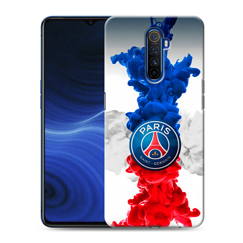 Силиконовый противоударный чехол на Realme X2 Pro с принтом PSG ПСЖ Силиконовый противоударный чехол на Realme X2 Pro с принтом PSG ПСЖ