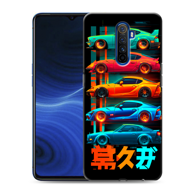 Силиконовый противоударный чехол на Realme X2 Pro с принтом машины тачки Силиконовый противоударный чехол на Realme X2 Pro с принтом машины тачки