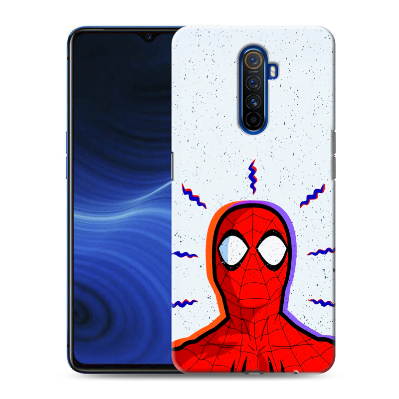 Пластиковый чехол на Realme X2 Pro с принтом Spiderman Человек паук Пластиковый чехол на Realme X2 Pro с принтом Spiderman Человек паук