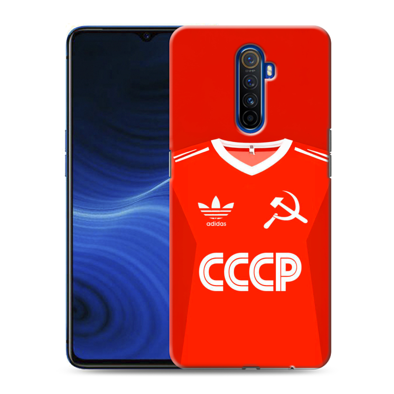 Пластиковый чехол на Realme X2 Pro с принтом Флаг Герб СССР Пластиковый чехол на Realme X2 Pro с принтом Флаг Герб СССР