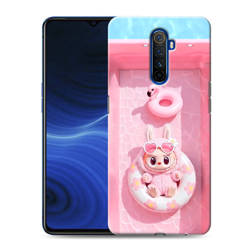 Силиконовый противоударный чехол на Realme X2 Pro с принтом Labubu Лабубу Силиконовый противоударный чехол на Realme X2 Pro с принтом Labubu Лабубу