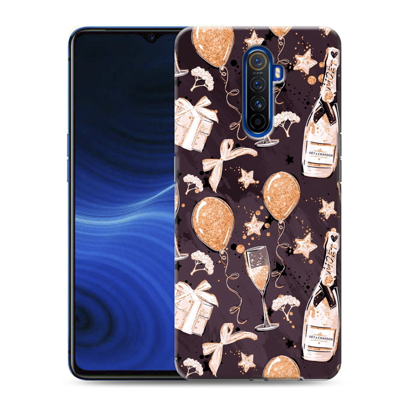 Пластиковый чехол на Realme X2 Pro с принтом Новый год Пластиковый чехол на Realme X2 Pro с принтом Новый год
