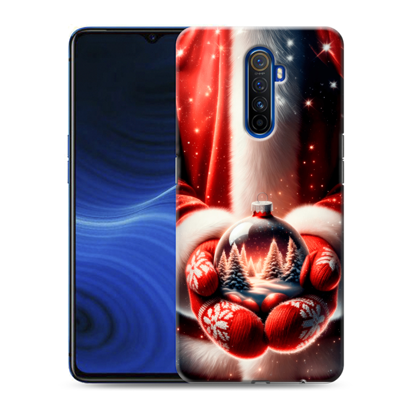 Пластиковый чехол на Realme X2 Pro с принтом Новый год Пластиковый чехол на Realme X2 Pro с принтом Новый год