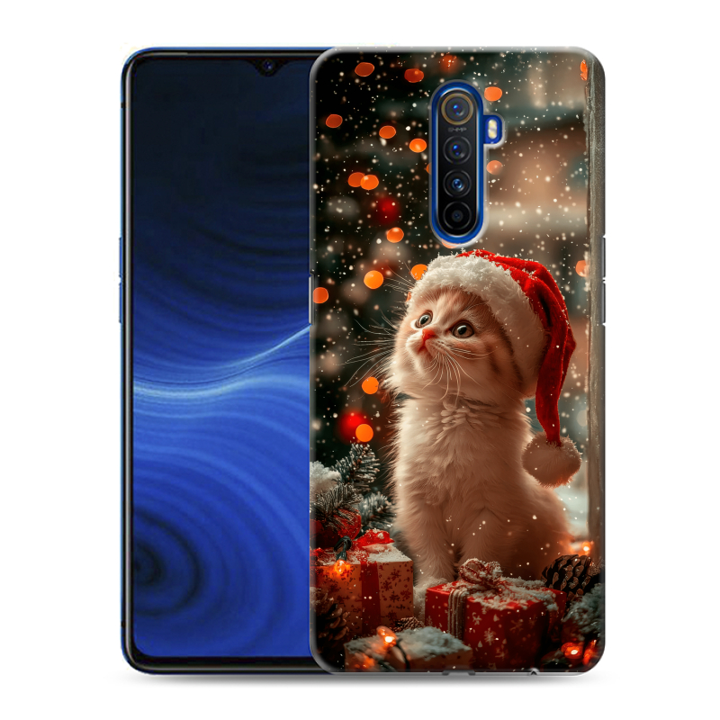 Пластиковый чехол на Realme X2 Pro с принтом Новый год Пластиковый чехол на Realme X2 Pro с принтом Новый год