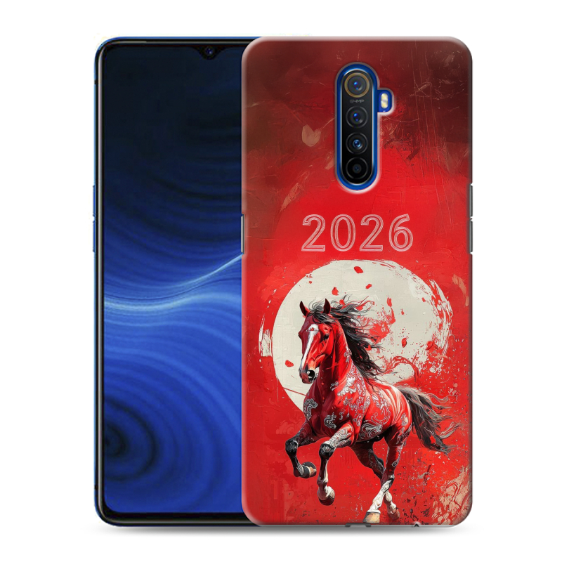 Пластиковый чехол на Realme X2 Pro с принтом Новый год Пластиковый чехол на Realme X2 Pro с принтом Новый год
