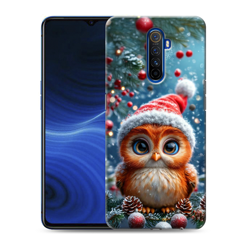 Силиконовый противоударный чехол на Realme X2 Pro с принтом Новый год Силиконовый противоударный чехол на Realme X2 Pro с принтом Новый год