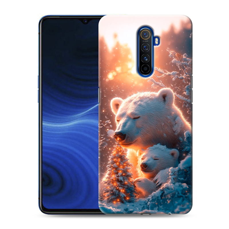 Пластиковый чехол на Realme X2 Pro с принтом Новый год Пластиковый чехол на Realme X2 Pro с принтом Новый год