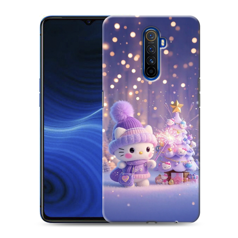 Пластиковый чехол на Realme X2 Pro с принтом Новый год Пластиковый чехол на Realme X2 Pro с принтом Новый год