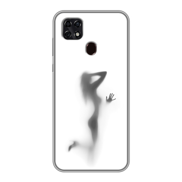 Силиконовый чехол на ZTE Blade 20 Smart с принтом Силуэт