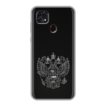 Силиконовый чехол на ZTE Blade 20 Smart с принтом Герб России