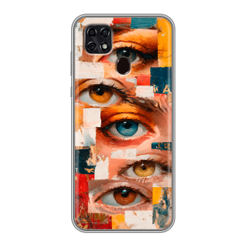 Силиконовый чехол на ZTE Blade 20 Smart с принтом Модный принт