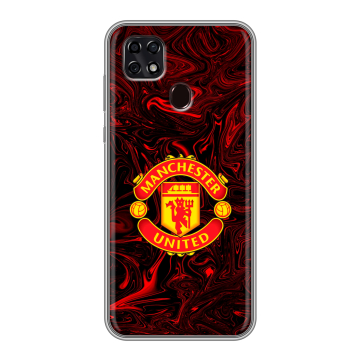 Силиконовый чехол на ZTE Blade 20 Smart с принтом Manchester United