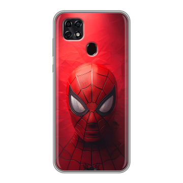 Силиконовый чехол на ZTE Blade 20 Smart с принтом Spiderman Человек паук