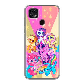 Силиконовый чехол на ZTE Blade 20 Smart с принтом My little pony Дружба чудо Силиконовый чехол на ZTE Blade 20 Smart с принтом My little pony Дружба чудо