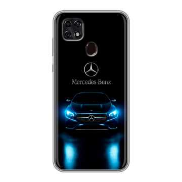 Силиконовый чехол на ZTE Blade 20 Smart с принтом Mercedes Мерседес