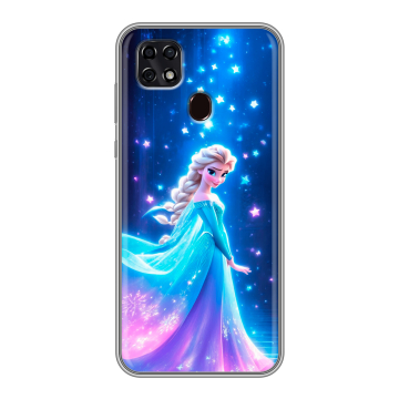 Силиконовый чехол на ZTE Blade 20 Smart с принтом Холодное сердце Frozen