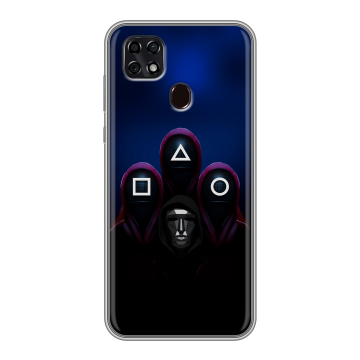 Силиконовый чехол на ZTE Blade 20 Smart с принтом Игра Кальмара